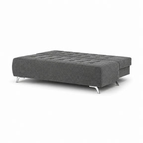 Canapea extensibila OSLO, stofă clasică, gri închis - Austin 19, 197×94×90 cm