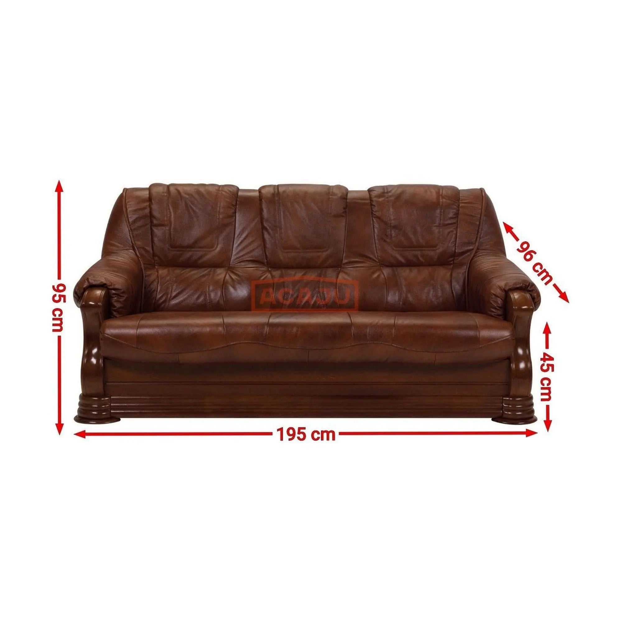 Canapea extensibila PORTO SANTORINI OCN-27400, maro