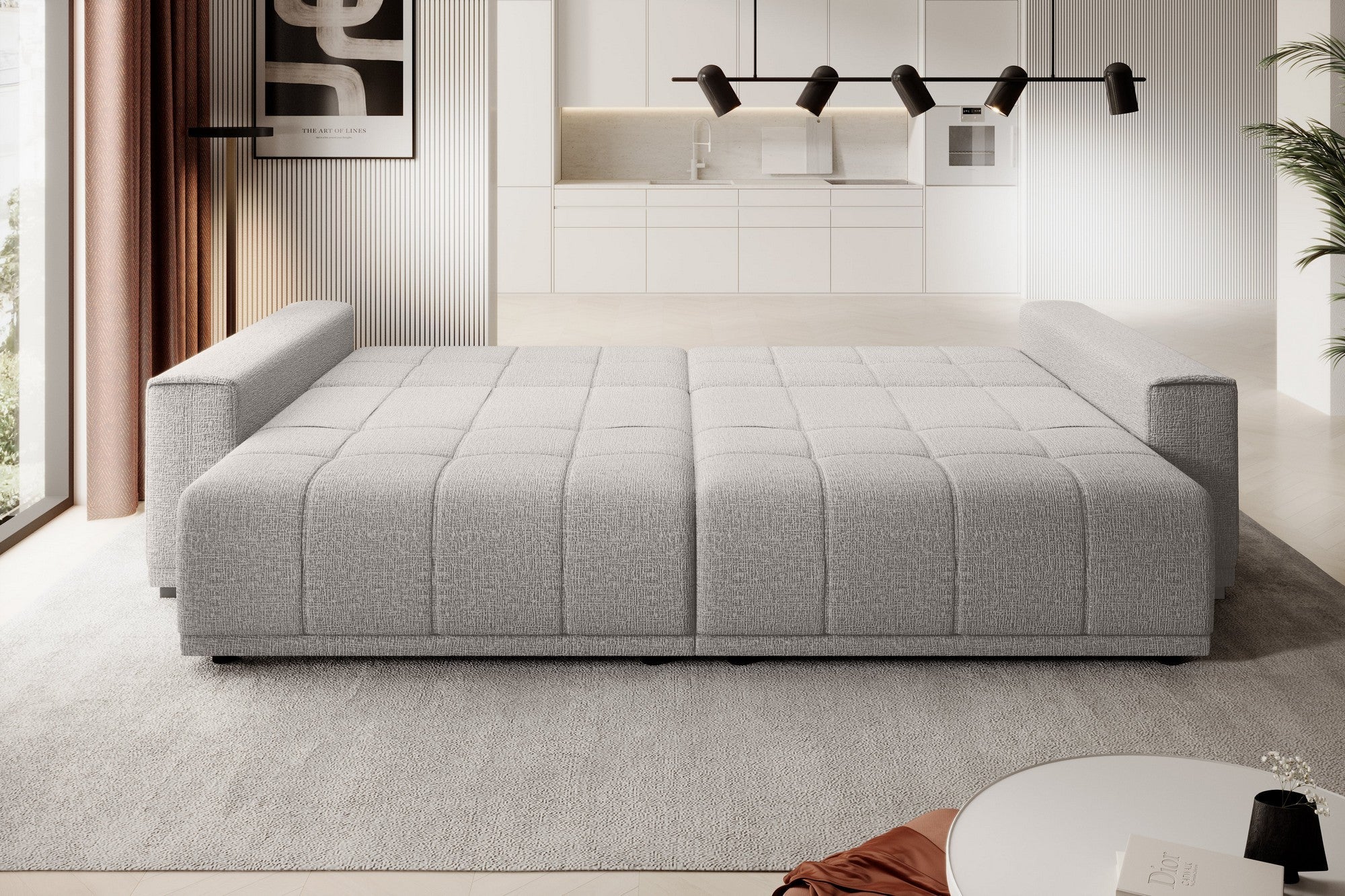 Canapea extensibila PORTO SANTORINI OCN-27406, albastru inchis