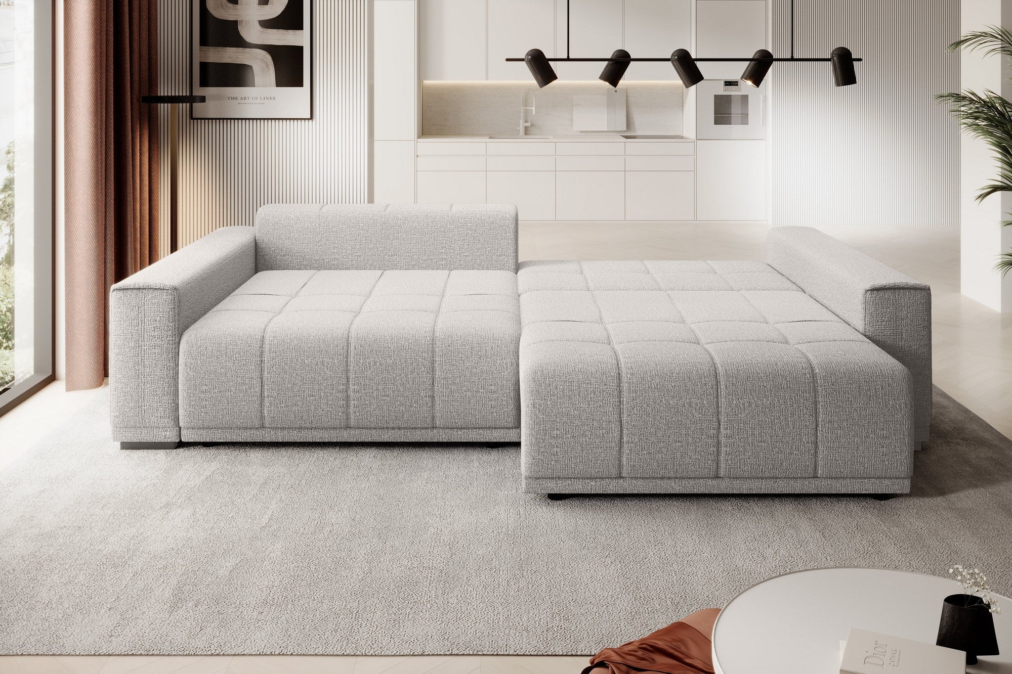 Canapea extensibila PORTO SANTORINI OCN-27406, albastru inchis