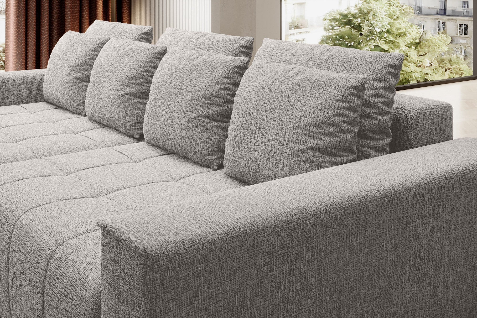 Canapea extensibila PORTO SANTORINI OCN-27406, albastru inchis