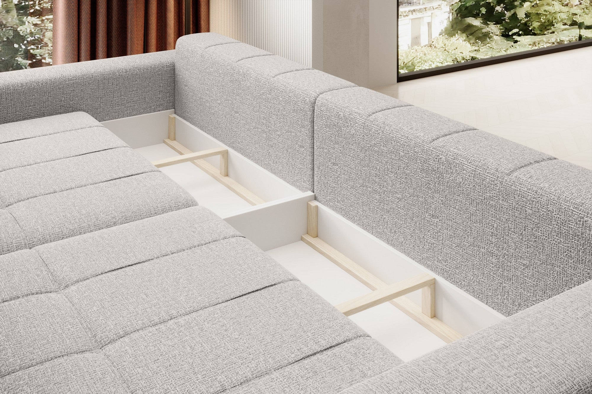 Canapea extensibila PORTO SANTORINI OCN-27406, albastru inchis