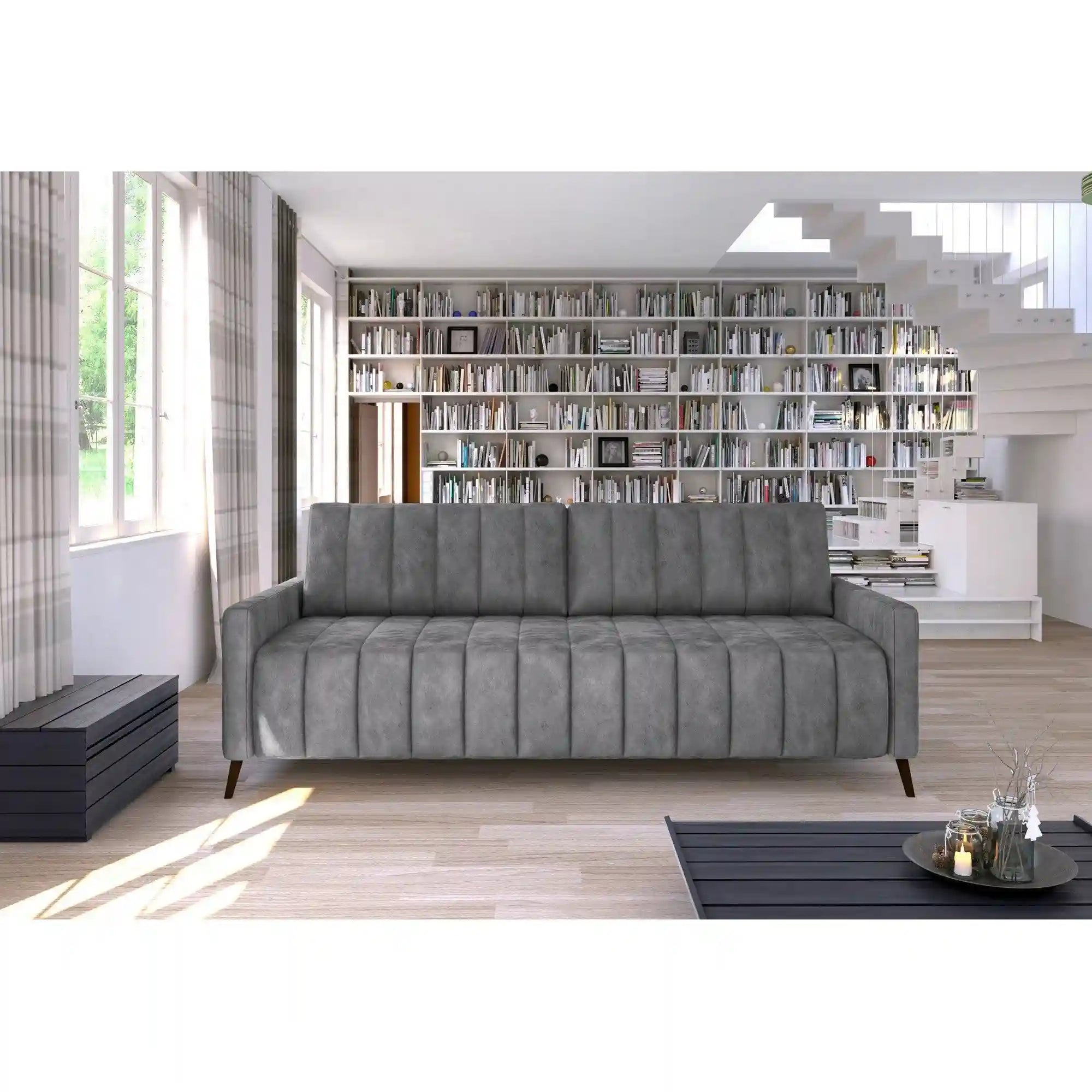 Canapea extensibila PORTO SANTORINI OCN-27407, gri