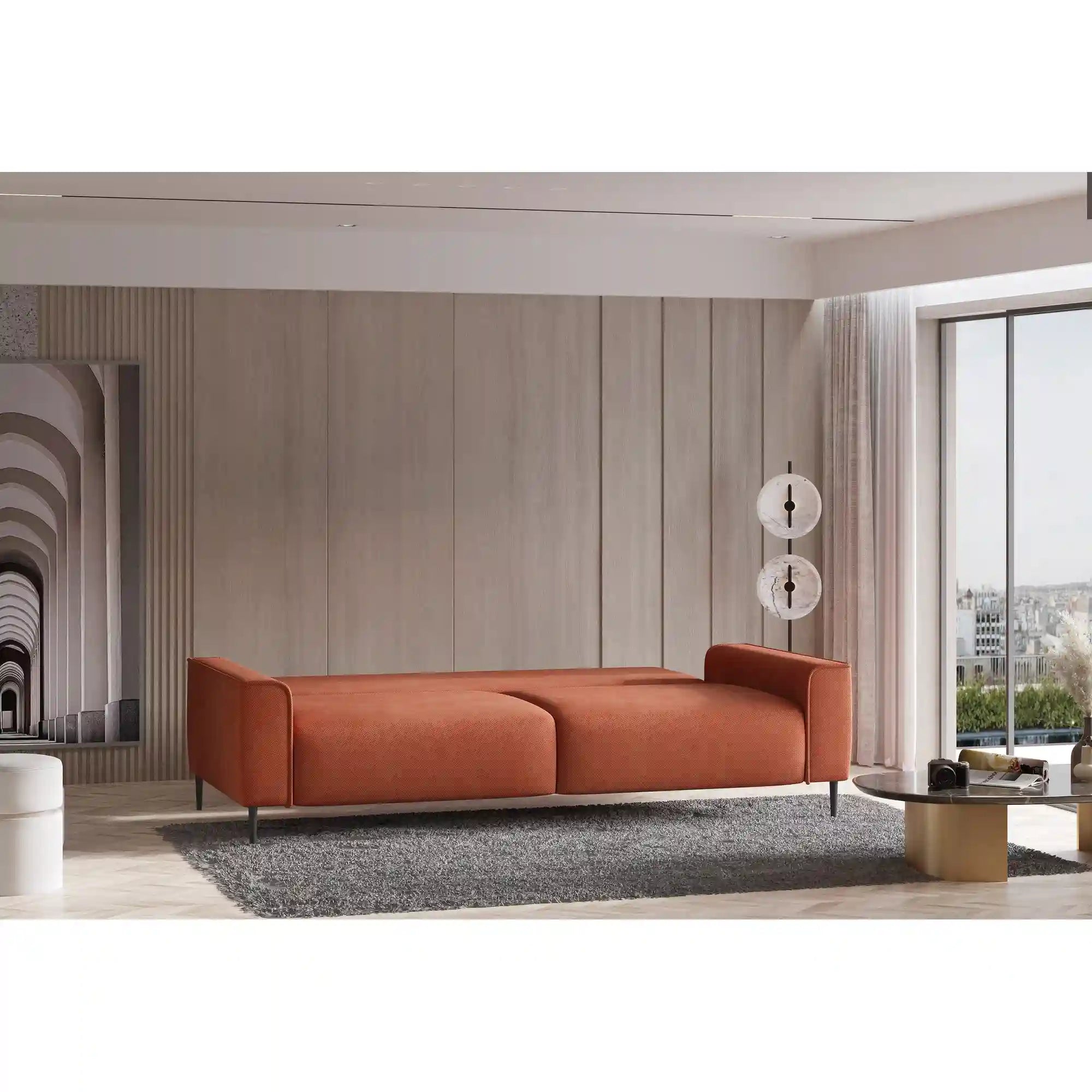 Canapea extensibila PORTO SANTORINI OCN-27409, bej