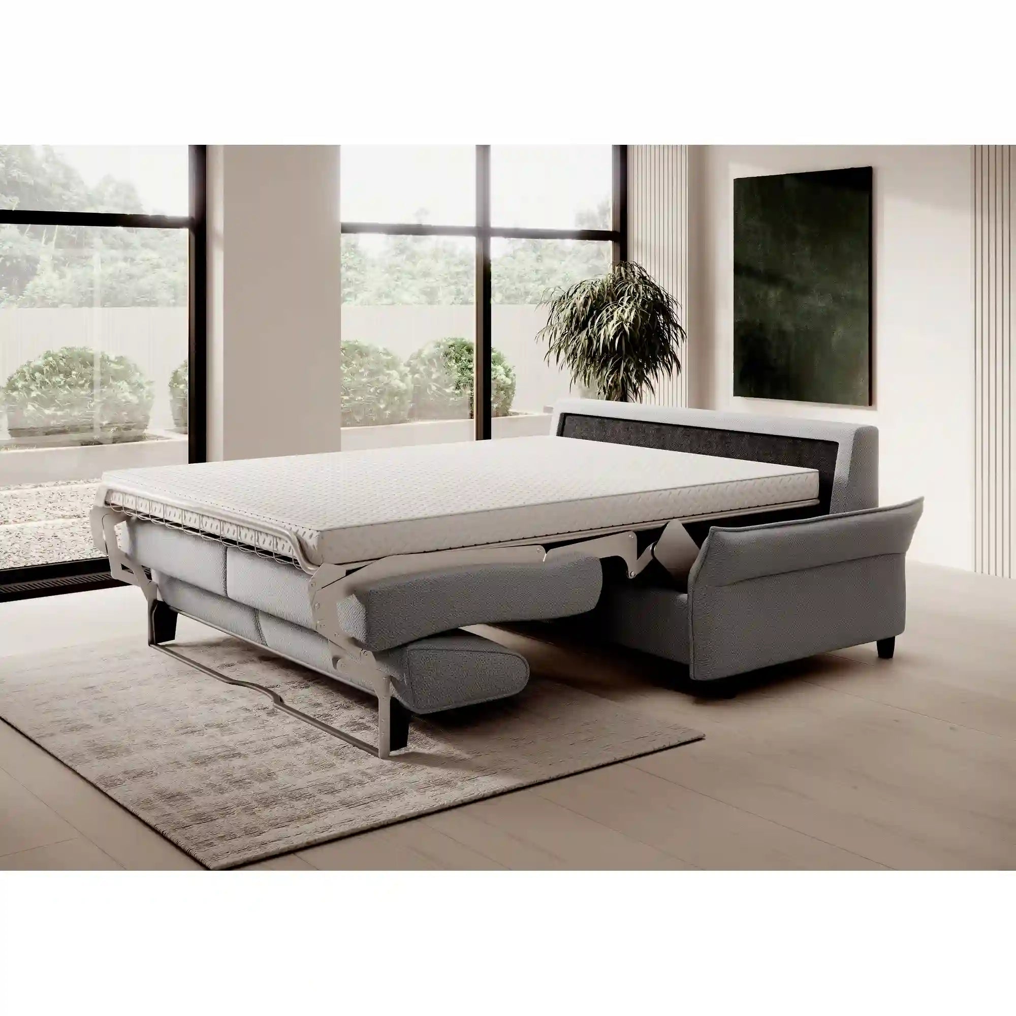 Canapea extensibila PORTO SANTORINI OCN-27422, maro