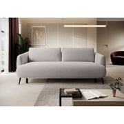 Canapea extensibila CANDY, stofa catifelata verde - Riviera 38, Gama Premium, lada depozitare, 228x98x87 cm