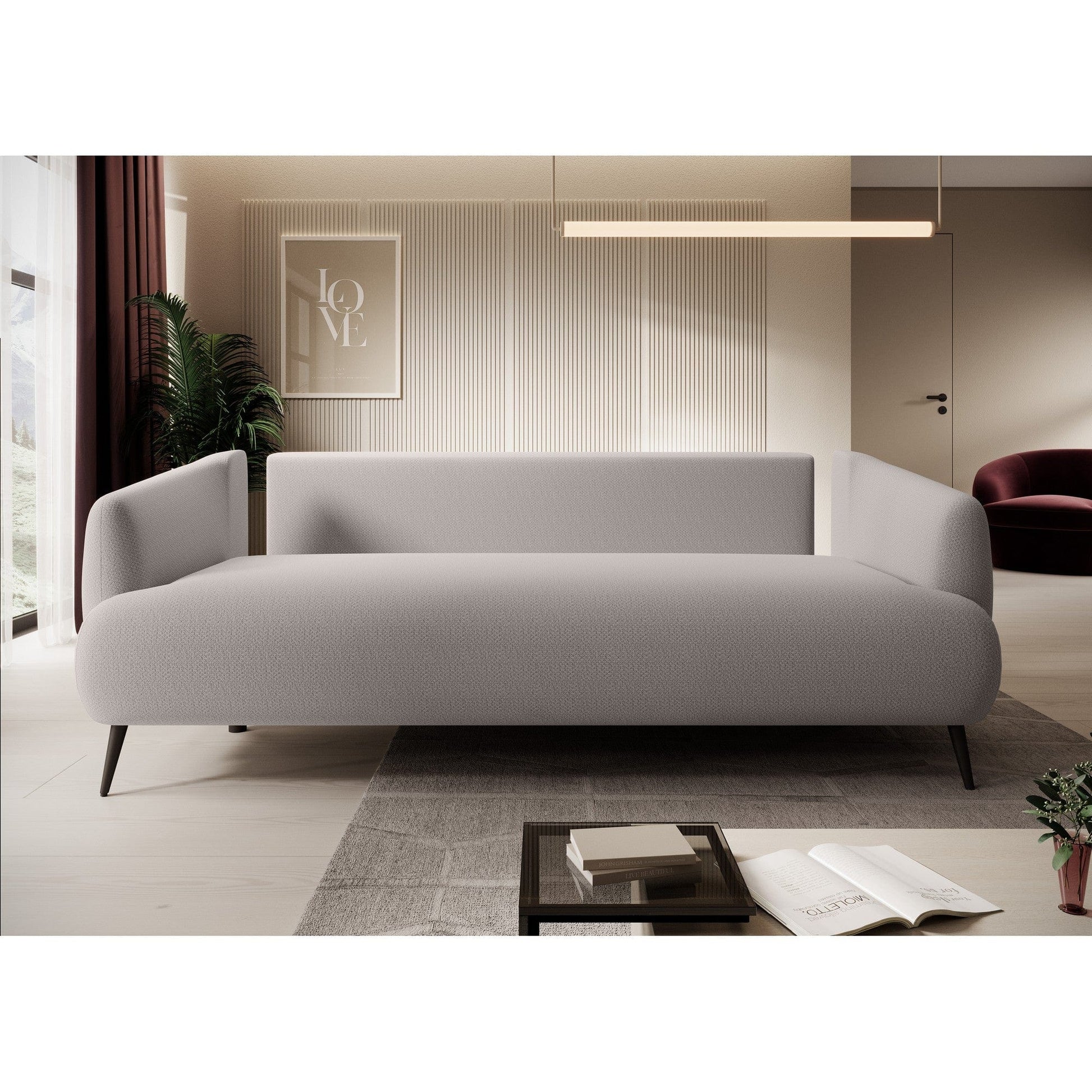 Canapea extensibila CANDY, personalizabil materiale Gama Premium, lada depozitare, 228x98x87 cm