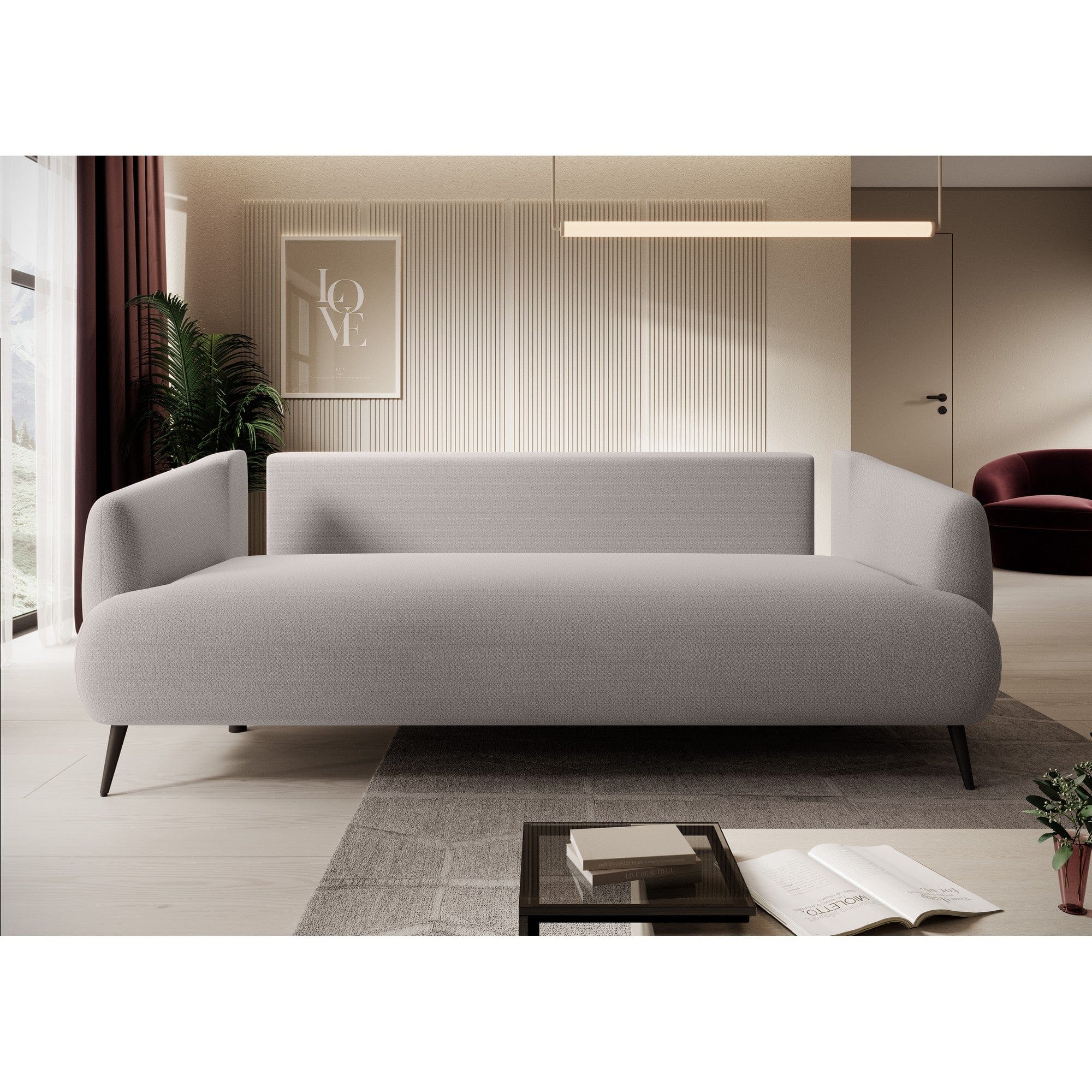 Canapea extensibila CANDY, personalizabil materiale Gama Premium, lada depozitare, 228x98x87 cm