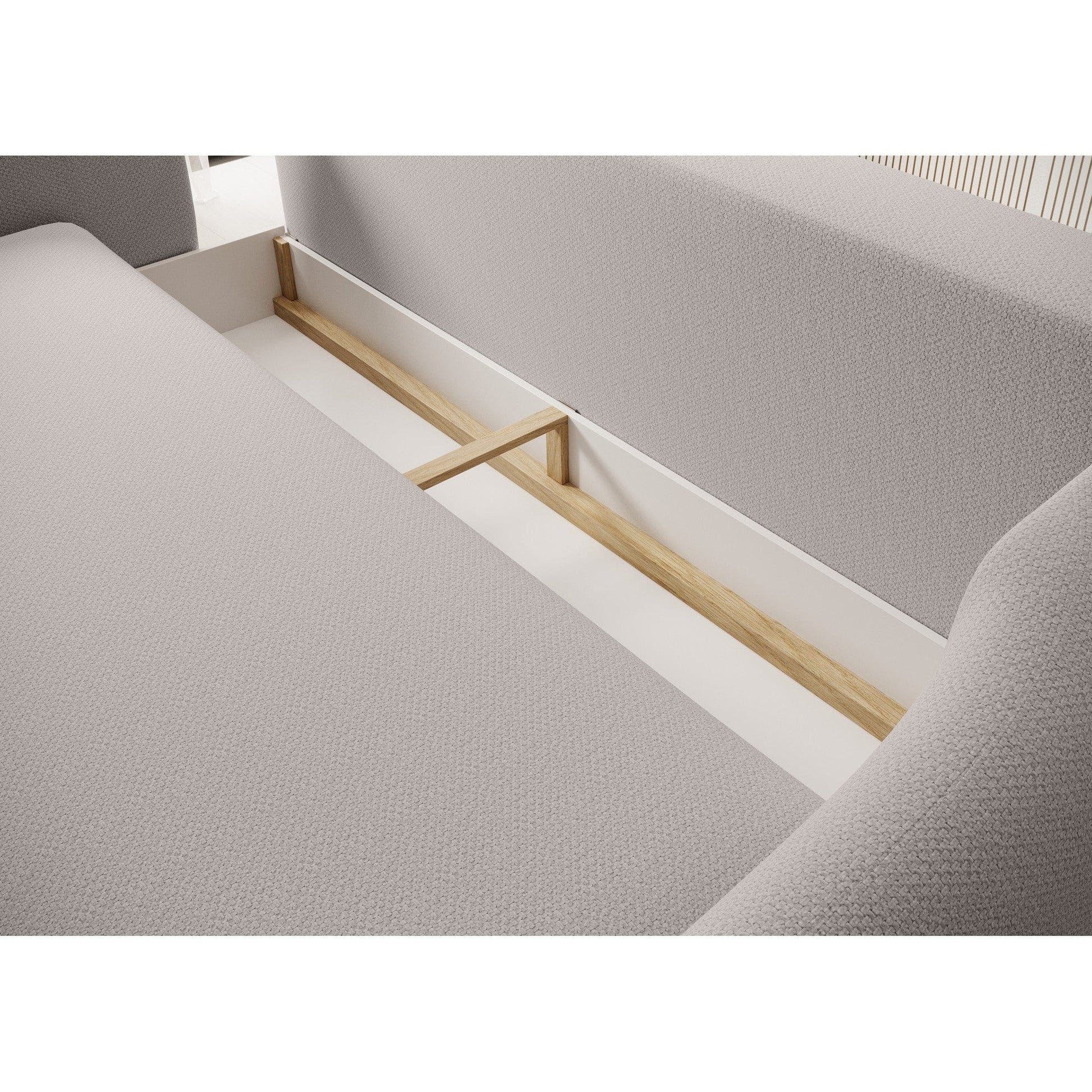 Canapea extensibila CANDY, personalizabil materiale Gama Premium, lada depozitare, 228x98x87 cm