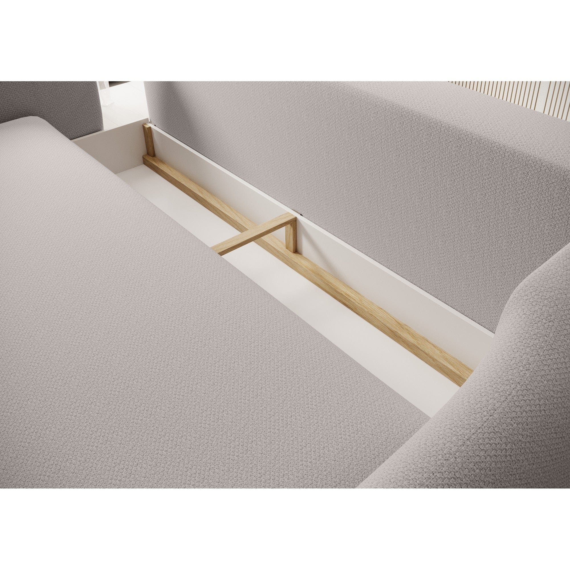 Canapea extensibila CANDY, personalizabil materiale Gama Premium, lada depozitare, 228x98x87 cm