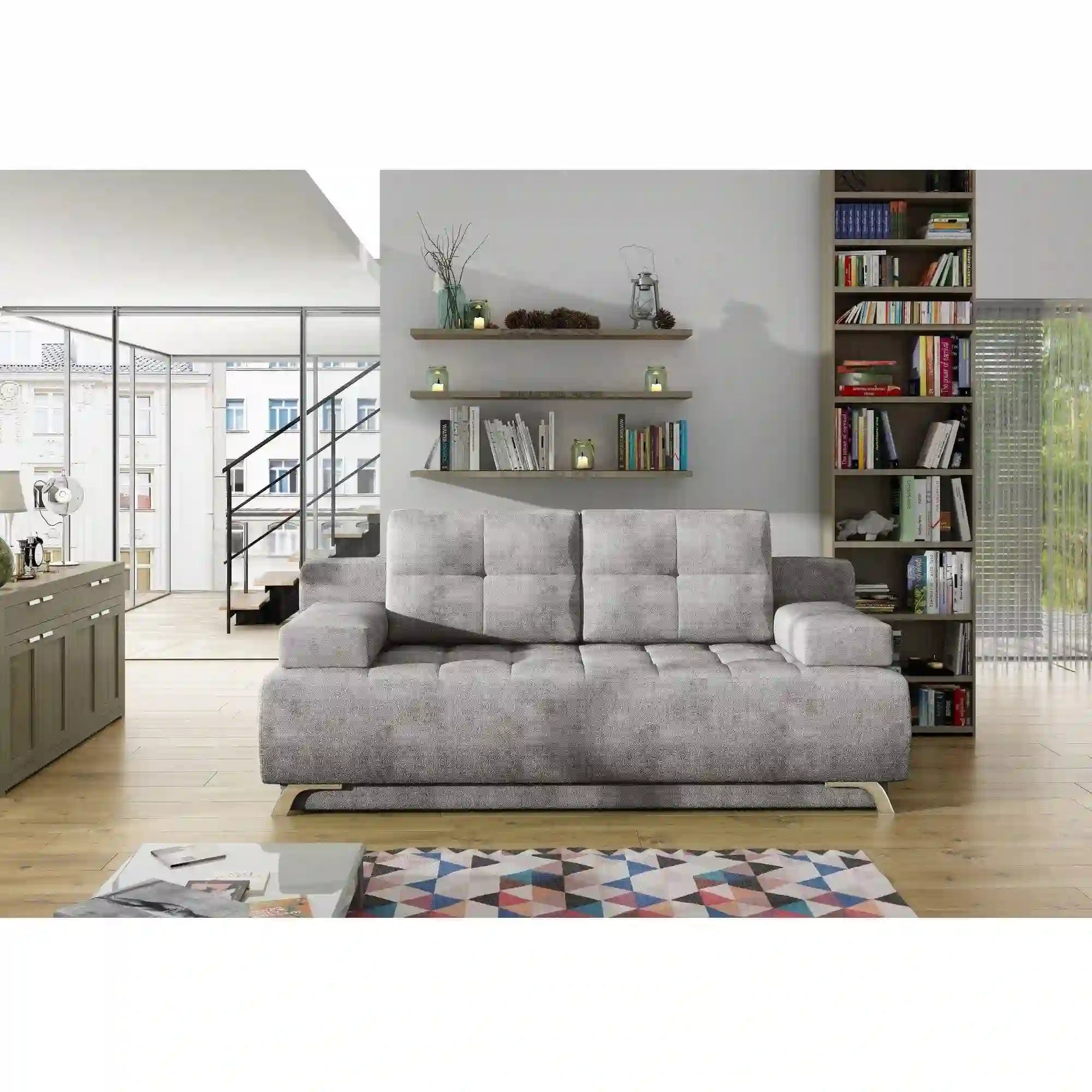 Canapea extensibila PORTO SANTORINI OCN-27450, gri