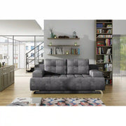 Canapea extensibila PORTO SANTORINI OCN-28057, gri inchis