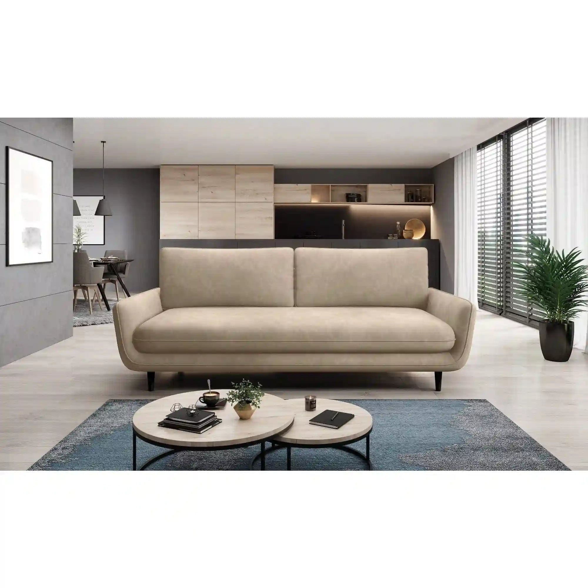 Canapea extensibil PORTO SANTORINI OCN-27259, gri