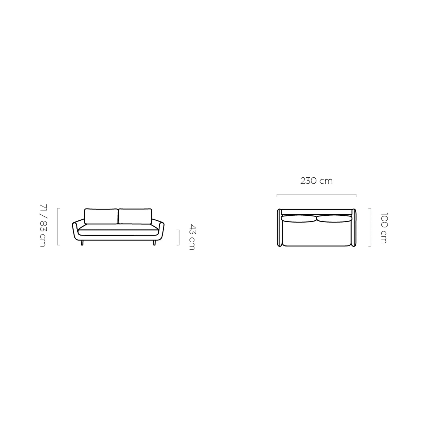 Canapea extensibila Solano, stofă catifelata/spuma poliuretanica, galben - Riviera 41, 230×107×85/73 cm