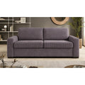 Canapea extensibila VANILLA 160, stofă catifelata, maro - Whisper 5, 220×98×87 cm