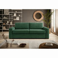 Canapea extensibila VANILLA 160, stofă catifelata, verde - Cloud 39, 220×98×87 cm