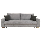 Canapea extensibila Genf, personalizabil, functie de dormit, lada depozitare, 2 perne decorative, 247x103x90 cm