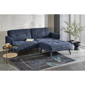 Canapea HOUSTON OCN-38177, albastru/negru