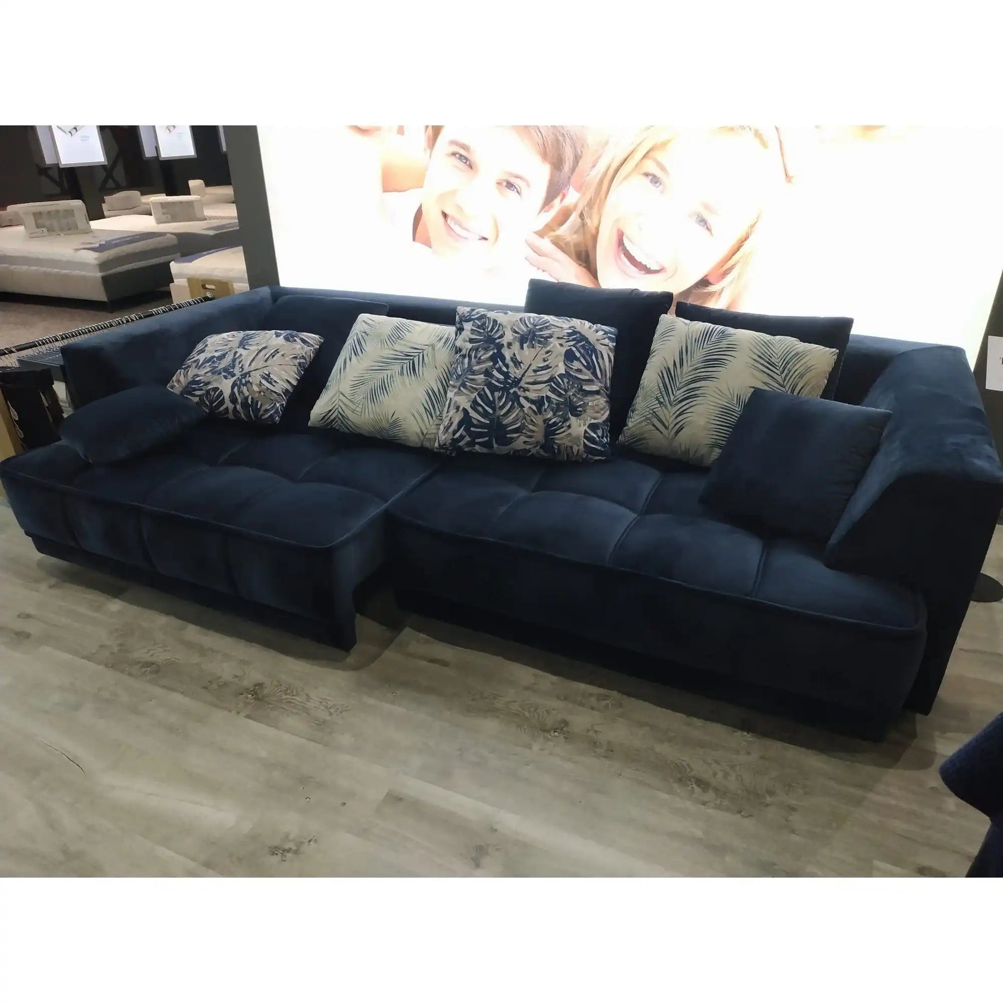 Canapea PORTO SANTORINI OCN-27389, maro inchis