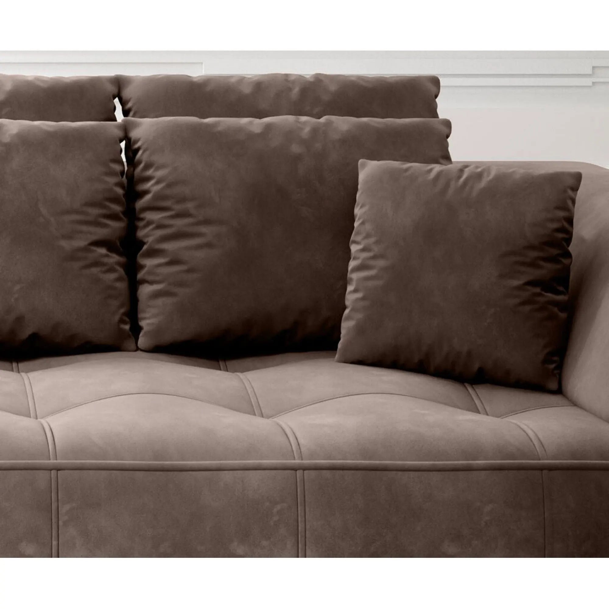 Canapea PORTO SANTORINI OCN-27389, maro inchis