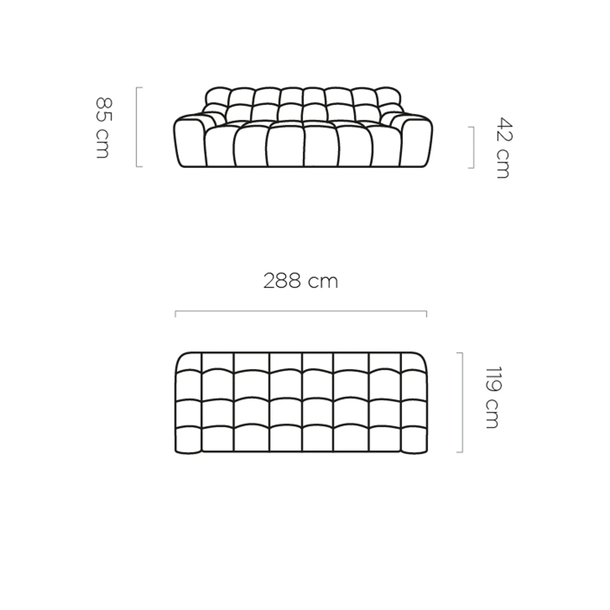 Canapea PORTO SANTORINI OCN-27424, bej