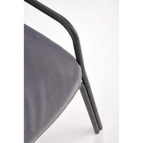 Scaun gradina MELBY, negru/gri, polipropilena, 71x66x75 cm