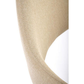 Scaun tapitat K344, bej, stofa, 51x57x82 cm
