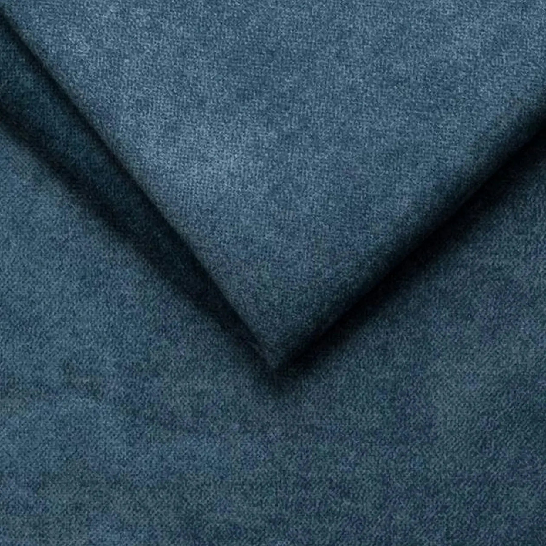 Coltar BAGGIO, stofă catifelata/lemn masiv/PAL, albastru - Whisper 12, 280×196×100 cm