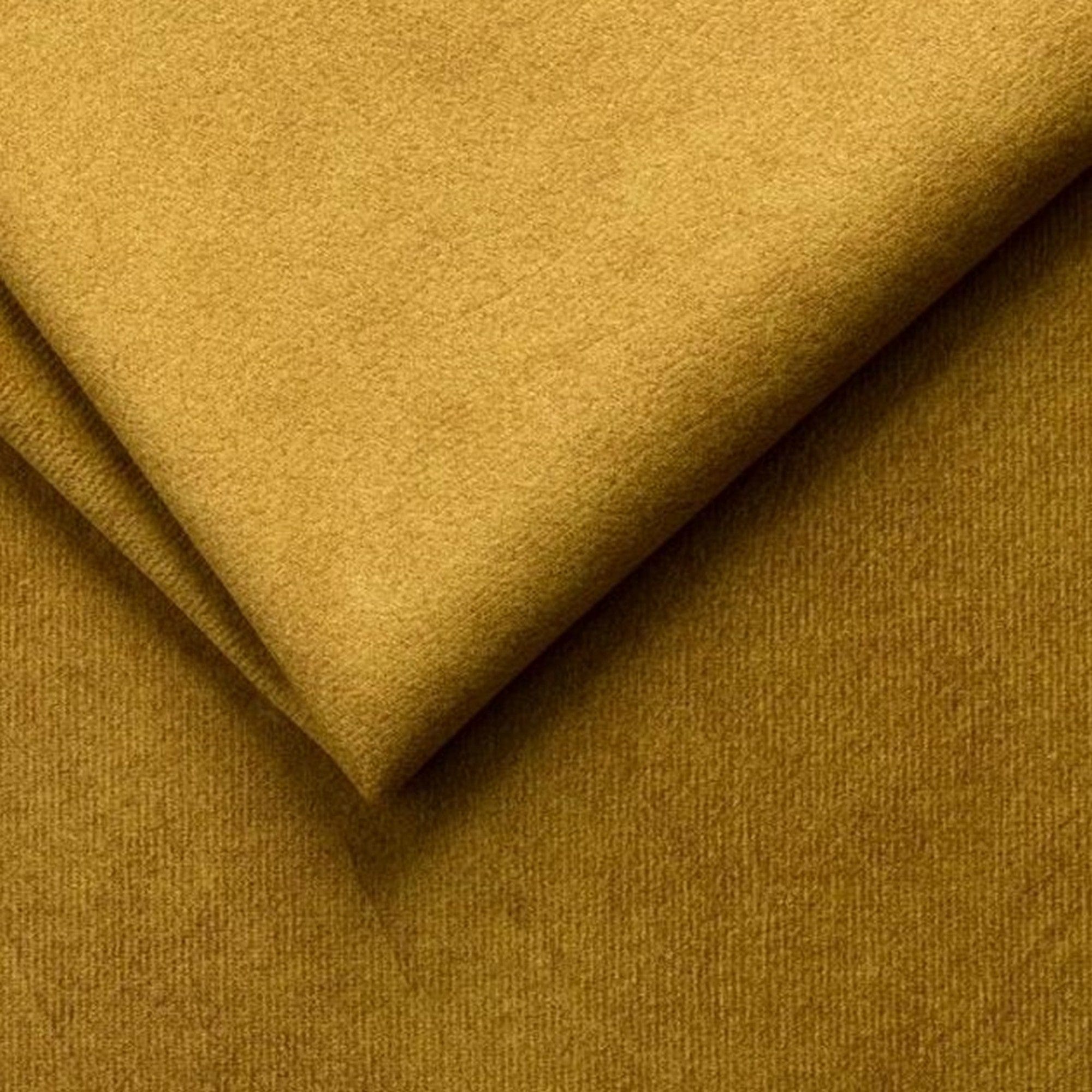 Coltar bucatarie BANCO, sezlong stanga, stofa catifelata galben - Salvador 09, Gama Premium, 213x164x89 cm