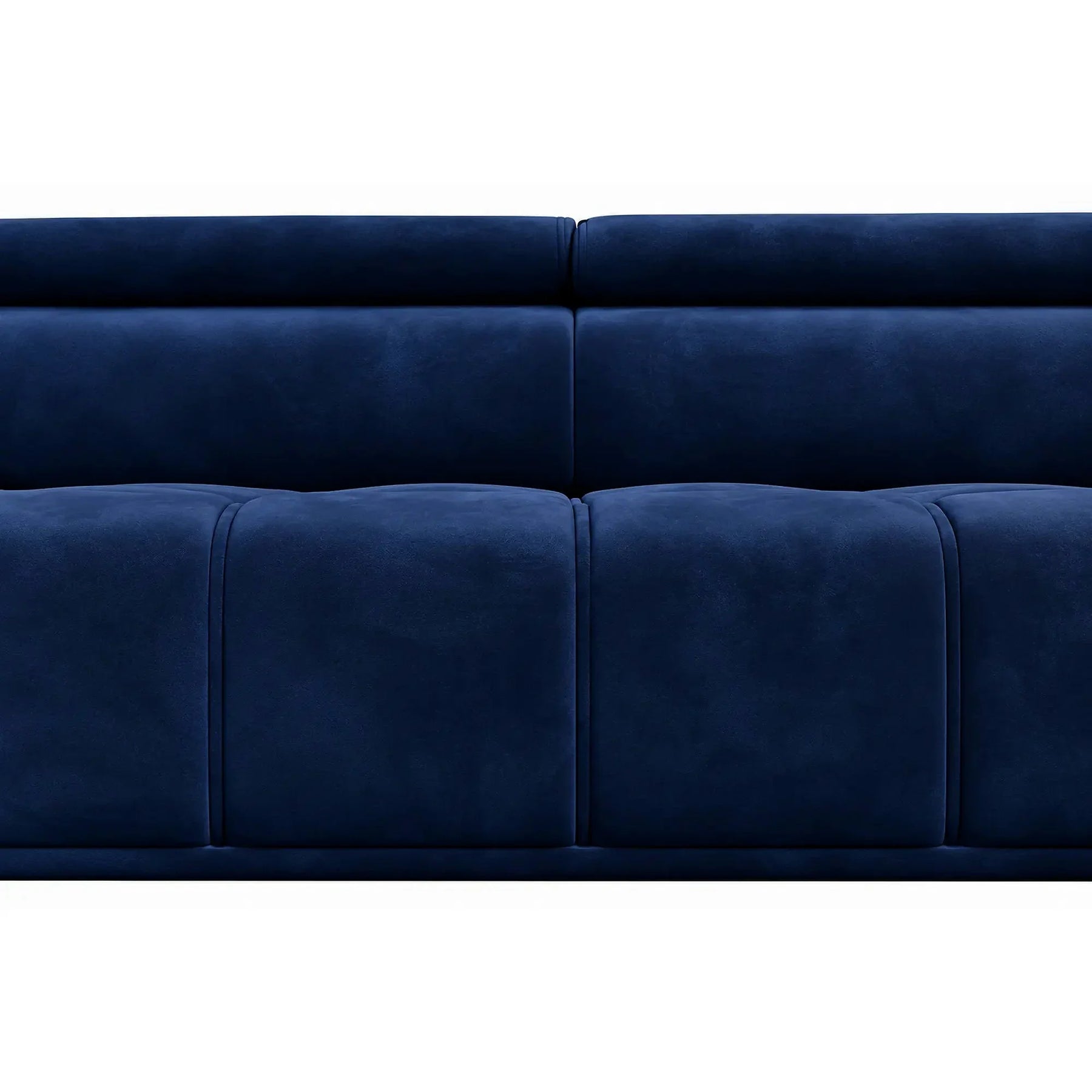 Coltar cu sezlong PALLADIO L, stofă catifelata/lemn masiv/PAL, albastru închis - Riviera 81, 320×220×99 cm
