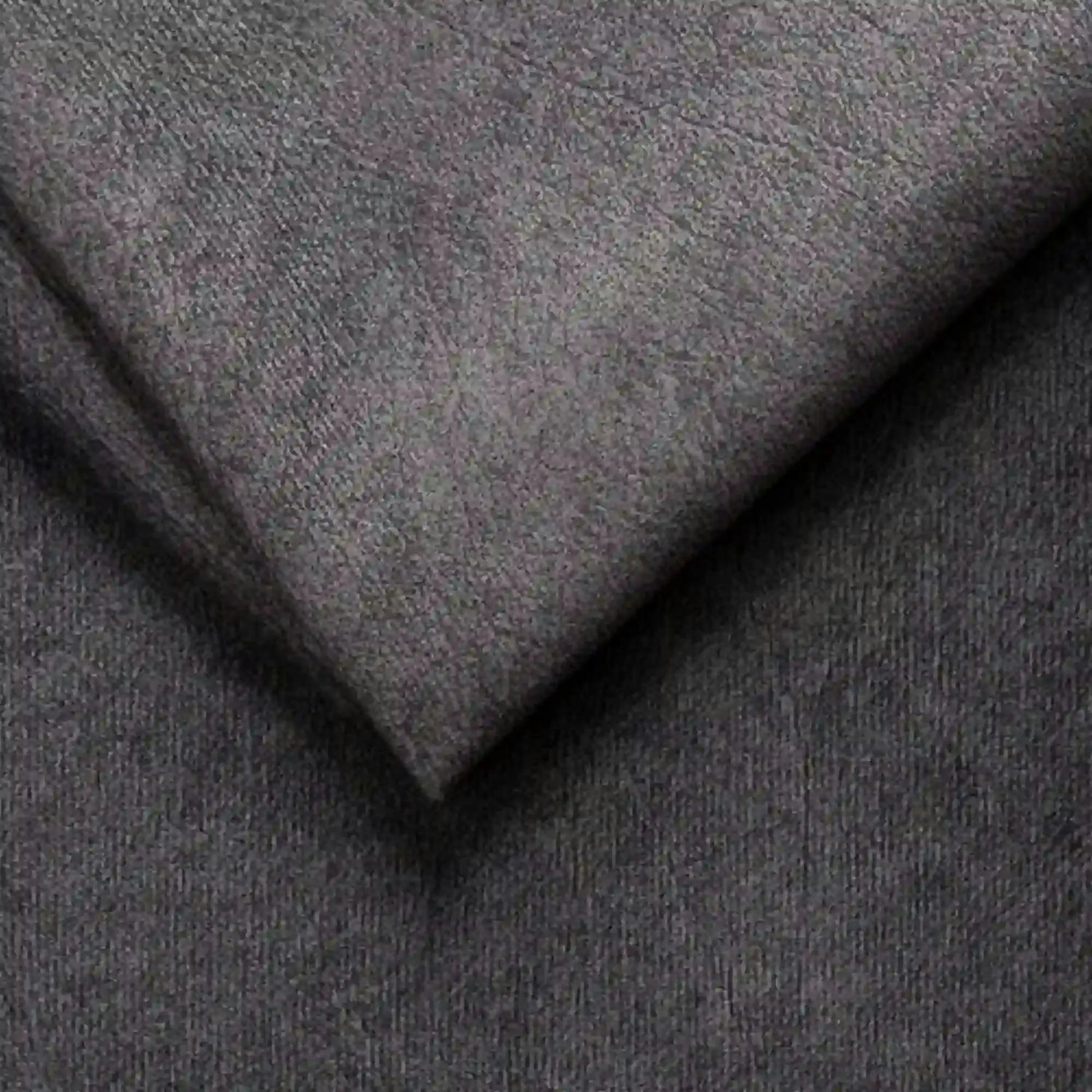 Coltar extensibil modern PLAZA XL, stofă catifelata/lemn masiv/PAL, gri închis - Salvador 15, 385×216×99 cm