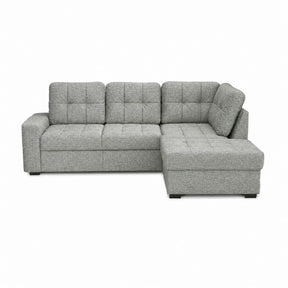 Coltar extensibil pentru living HERA, sezlong dreapta, stofa gri - Orlando C018, 240x173x93 cm