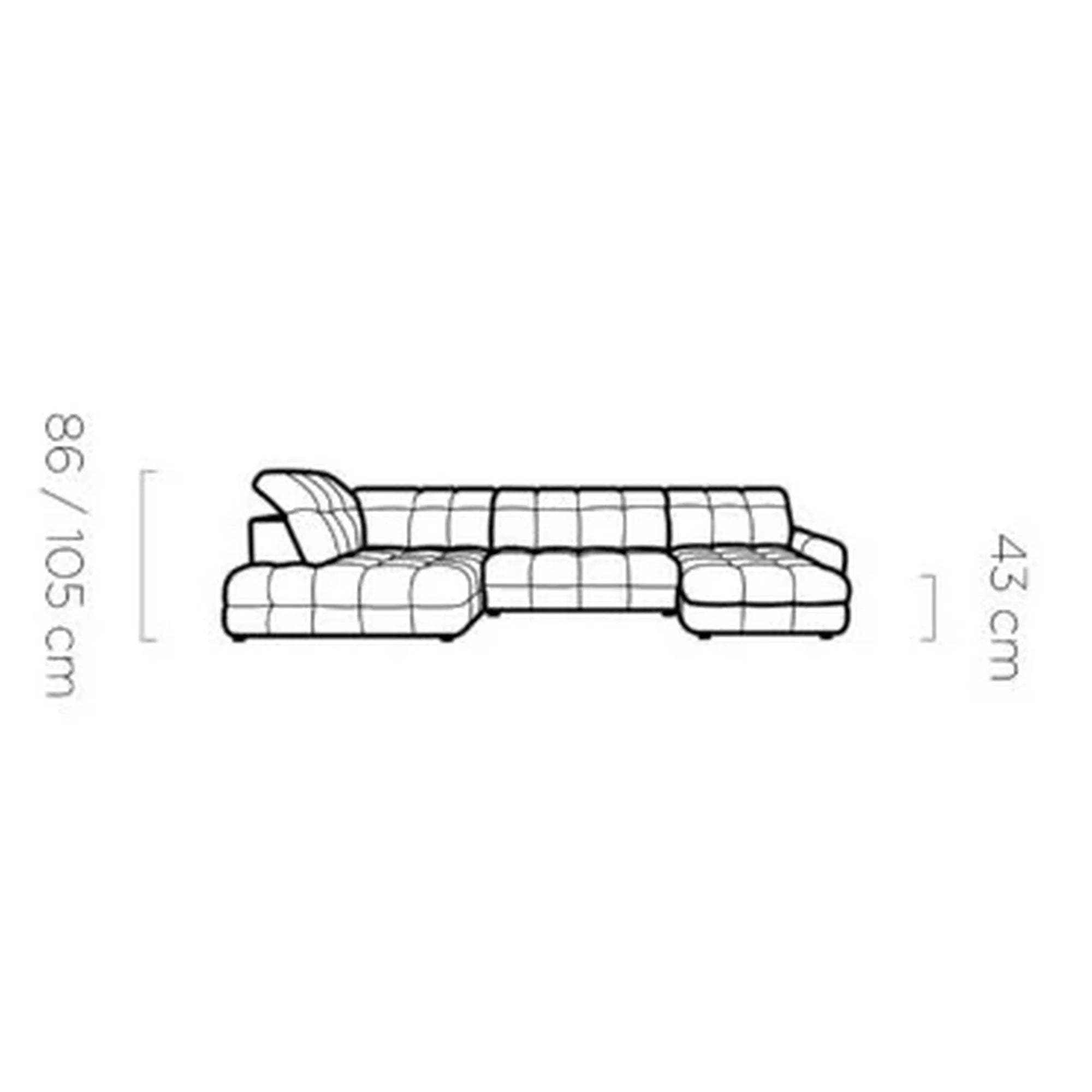 Coltar extensibil PORTO SANTORINI OCN-27305, galben