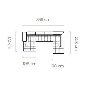 Coltar extensibil PORTO SANTORINI OCN-27329, gri