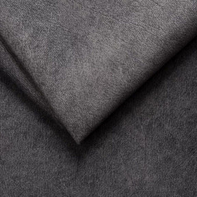 Coltar extensibil SELVA L, sezlong dreapta, stofa catifelata gri antracit - Salvador 15, cu lada depozitare si tetiere reglabile, 263x223x95 cm