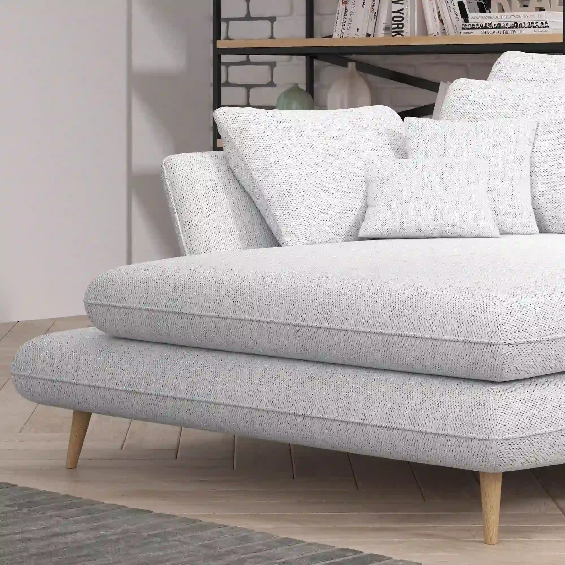 Coltar extensibil PORTO SANTORINI OCN-27352, crem