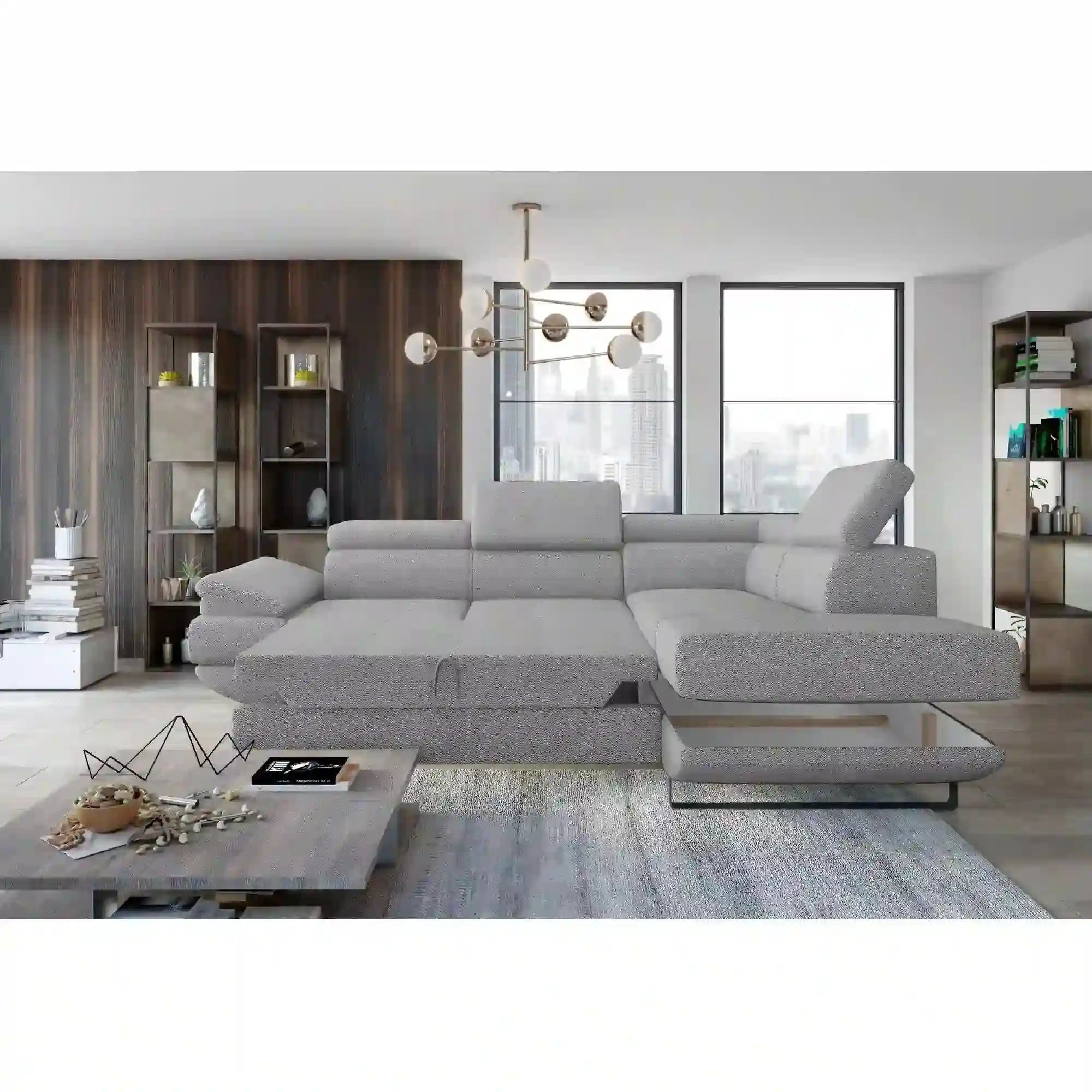 Coltar extensibil PORTO SANTORINI OCN-27358, gri