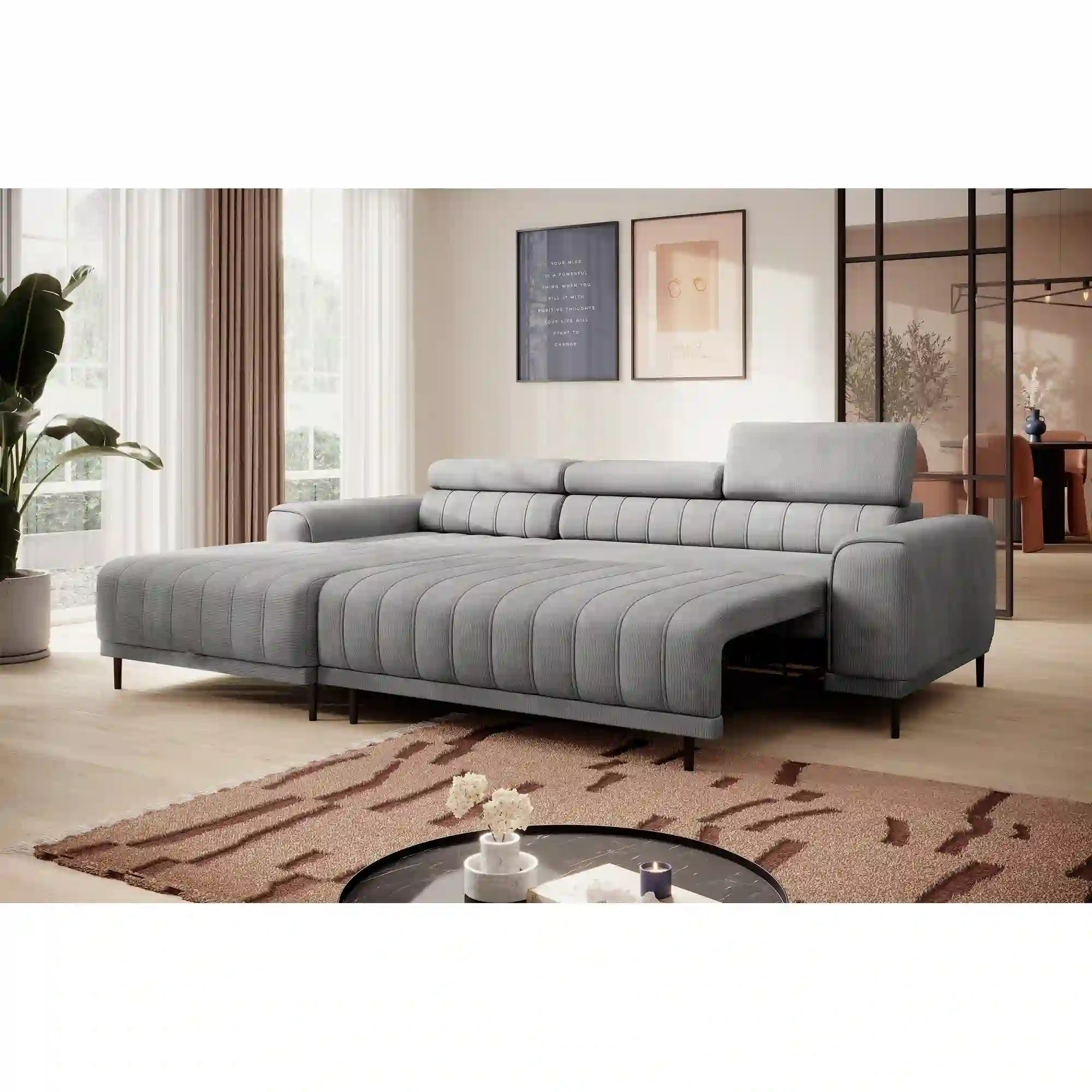 Coltar extensibil PORTO SANTORINI OCN-27370, gri deschis