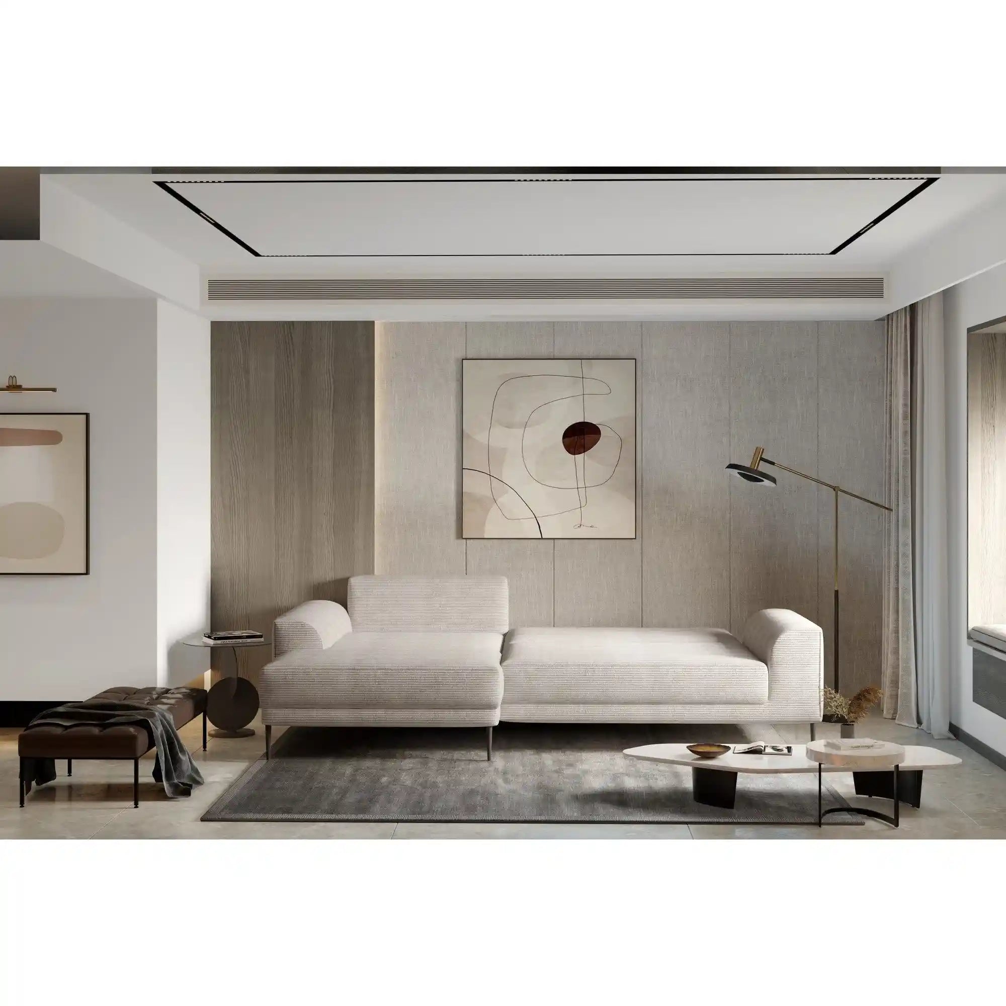 Coltar extensibil PORTO SANTORINI OCN-28087, gri