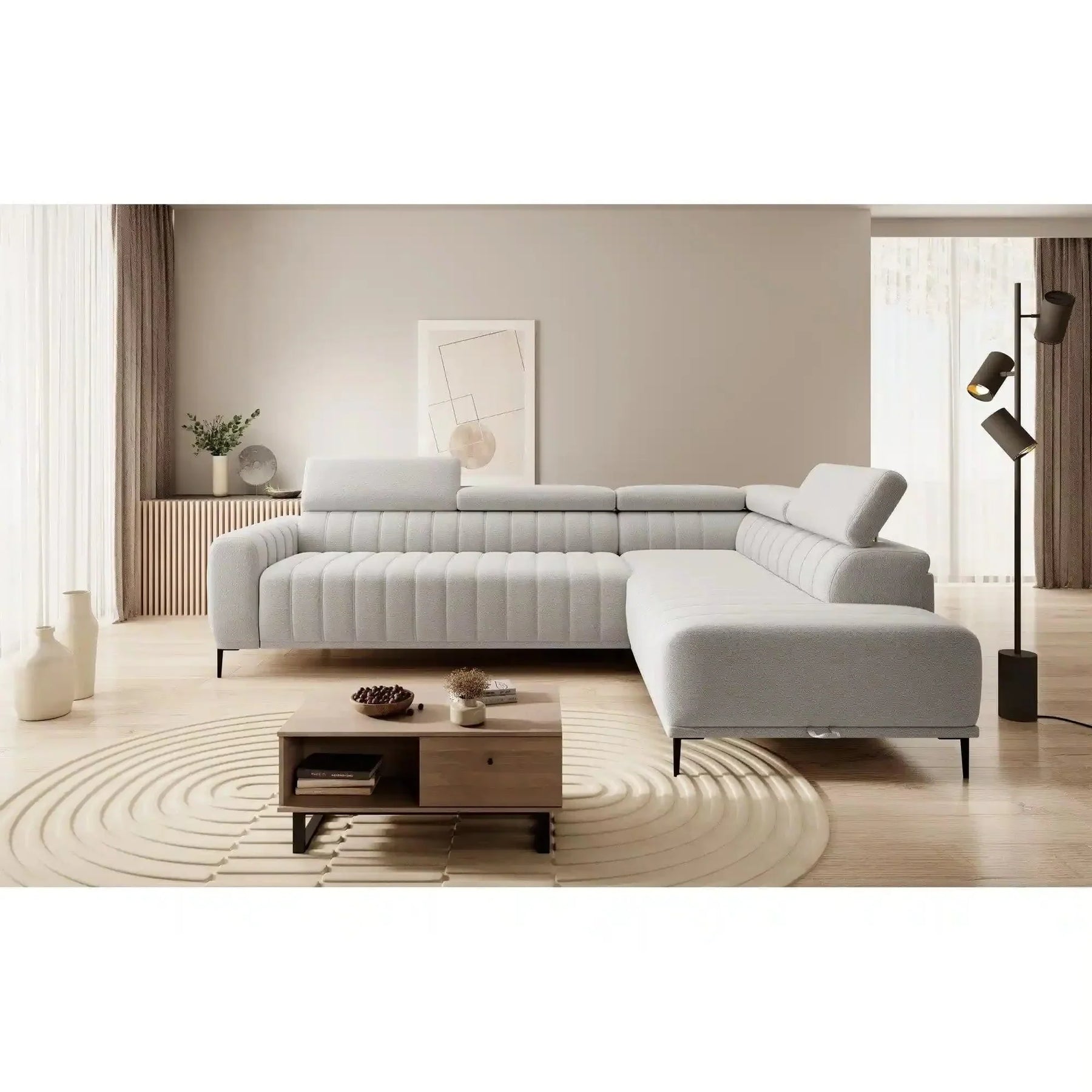 Coltar extensibil PORTO SANTORINI OCN-28085, gri