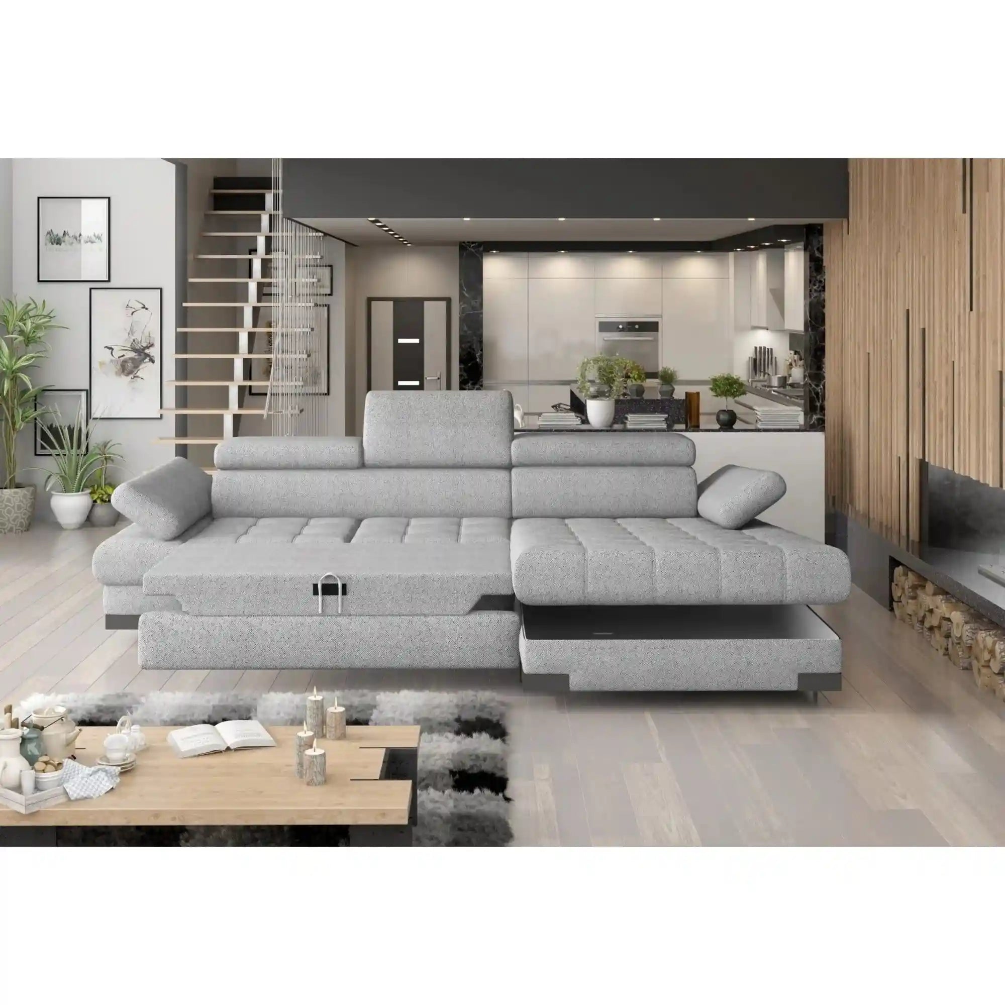 Coltar extensibil PORTO SANTORINI OCN-28067, gri