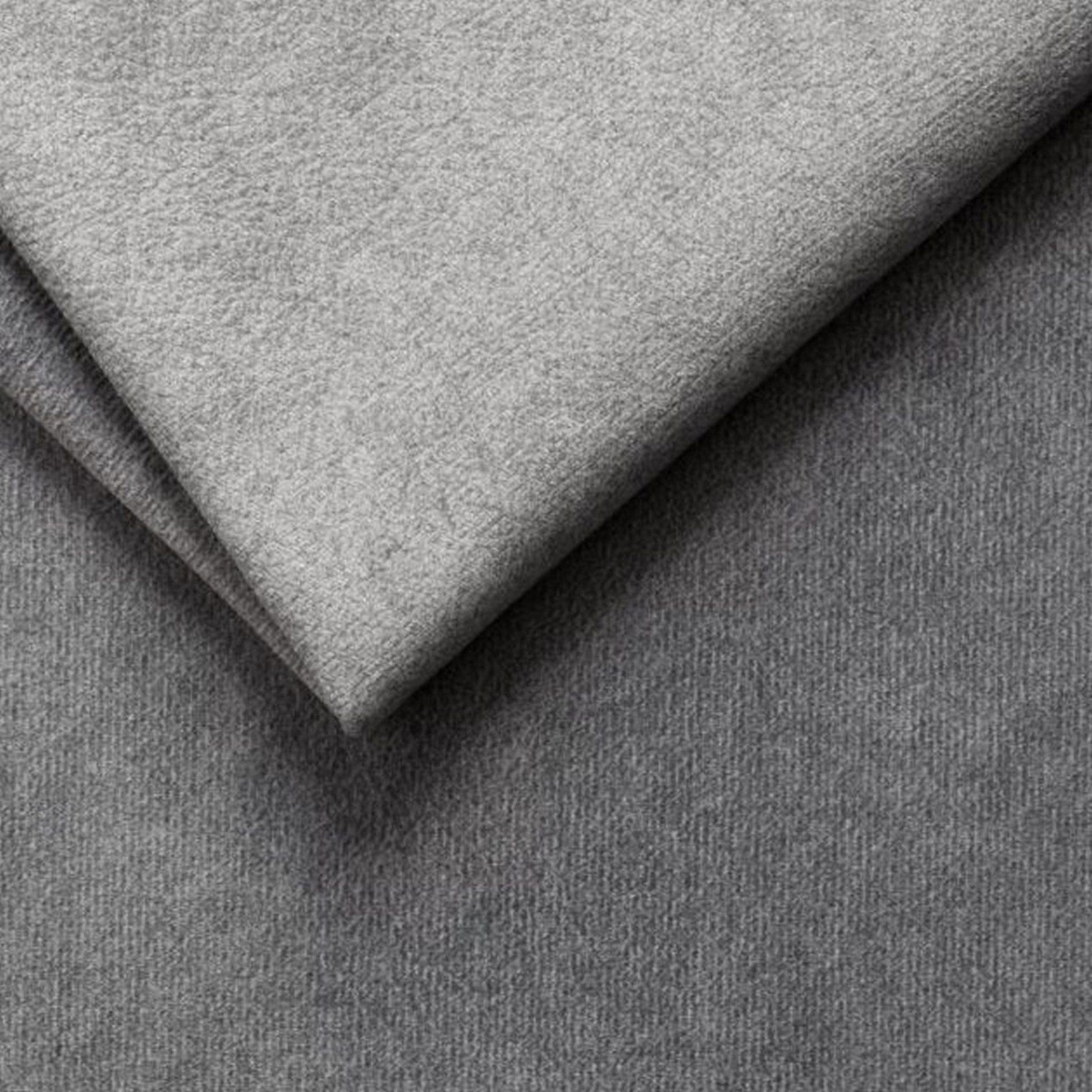 Coltar extensibil VANILLA CORNER 160, sezlong dreapta, stofa catifelata gri - Salvador 14, Gama Premium, cu lada depozitare, 303x173x87 cm