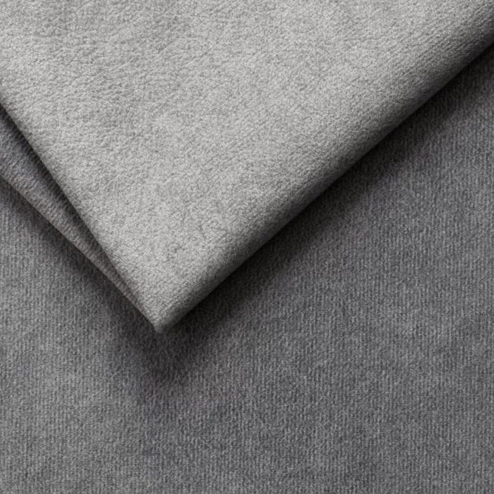 Coltar extensibil VANILLA CORNER 160, sezlong dreapta, stofa catifelata gri - Salvador 14, Gama Premium, cu lada depozitare, 303x173x87 cm