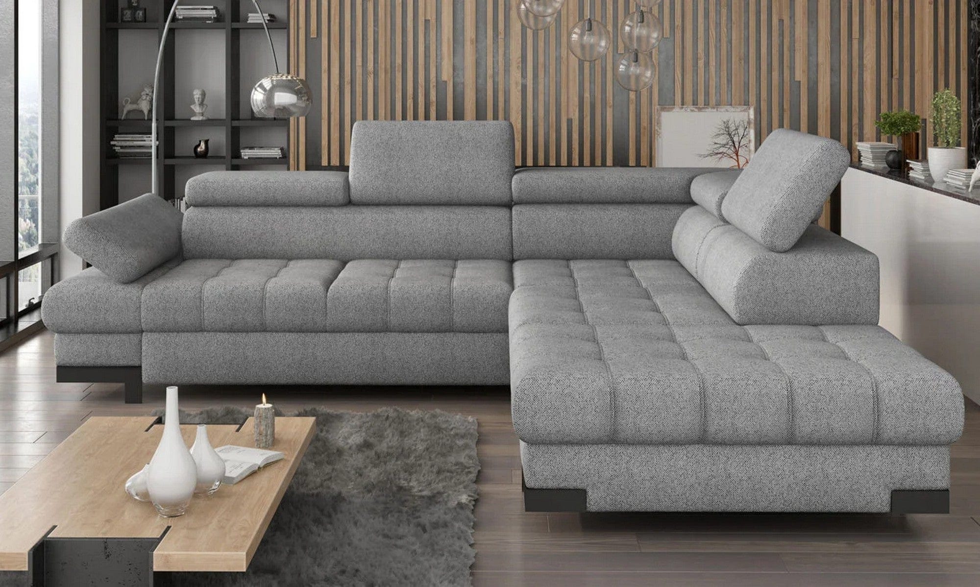 Coltar extensibil PORTO SANTORINI OCN-27265, gri