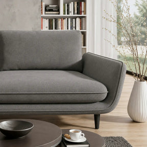 Coltar extensibil SOLANO, stofă catifelata/lemn de fag, gri - Palladium 16, 260×167×83 cm