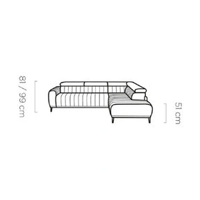 Coltar extensibil tip pat matrimonial GANDI 160, stofă catifelata/lemn masiv/PAL, gri antracit - Salvador 15, 301×204×99 cm