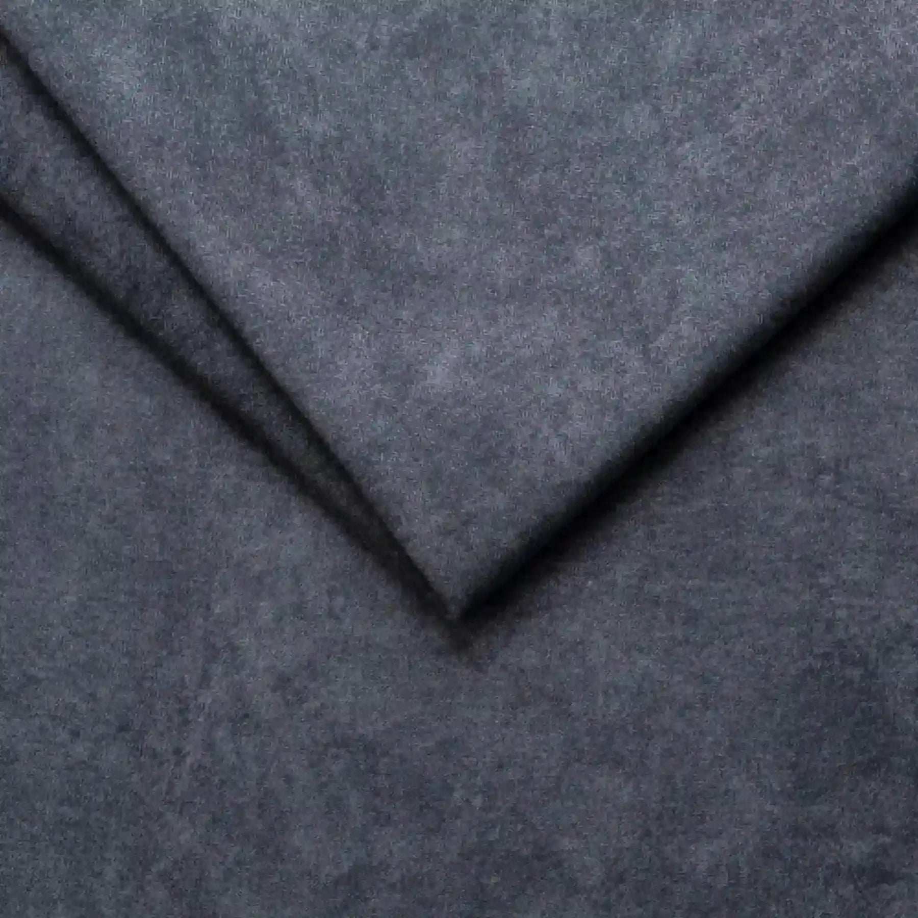 Coltar MURILLO L, stofă catifelata/PAL/lemn, gri antracit - Whisper 18, 261×218×100 cm