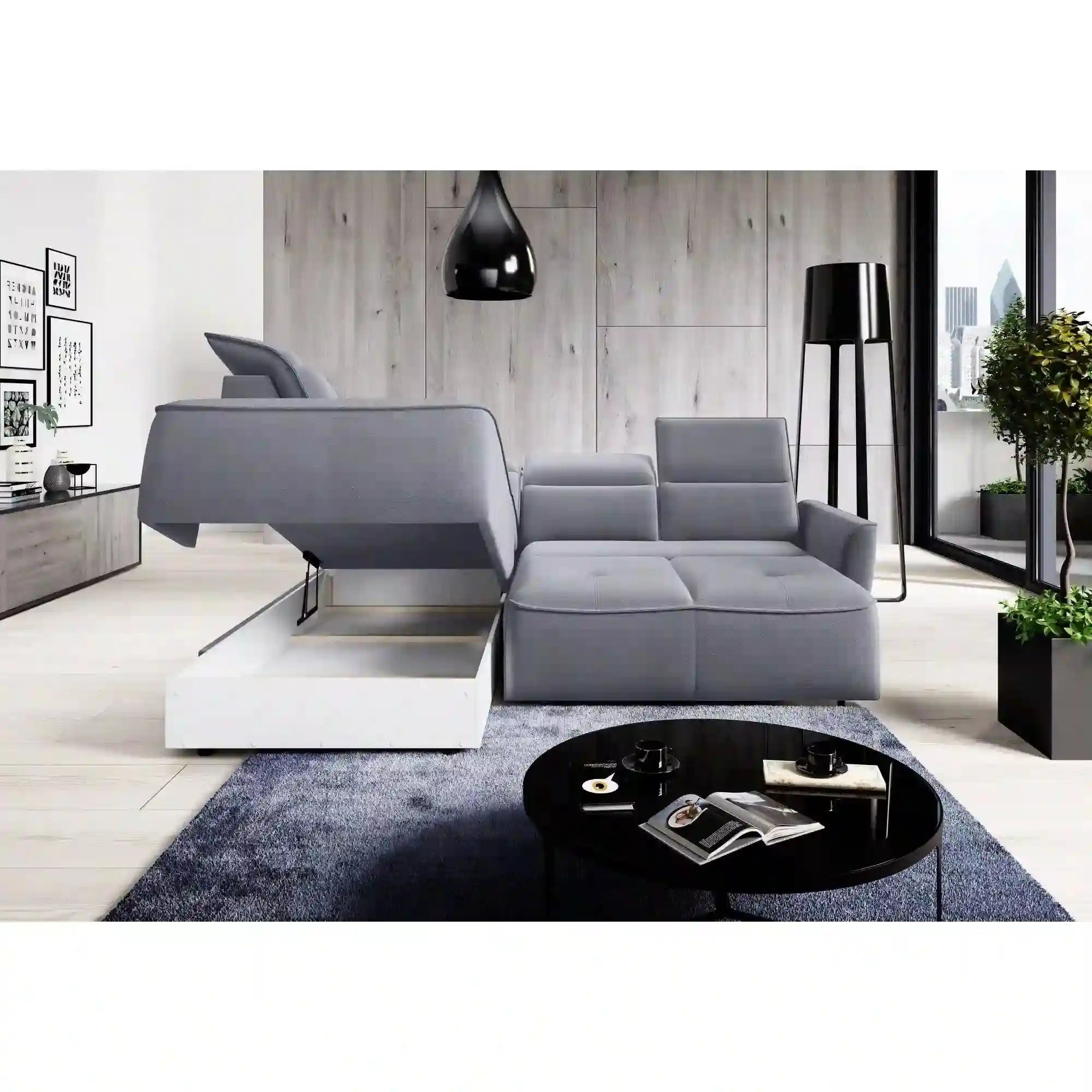 Coltar PORTO SANTORINI OCN-27302, gri antracit