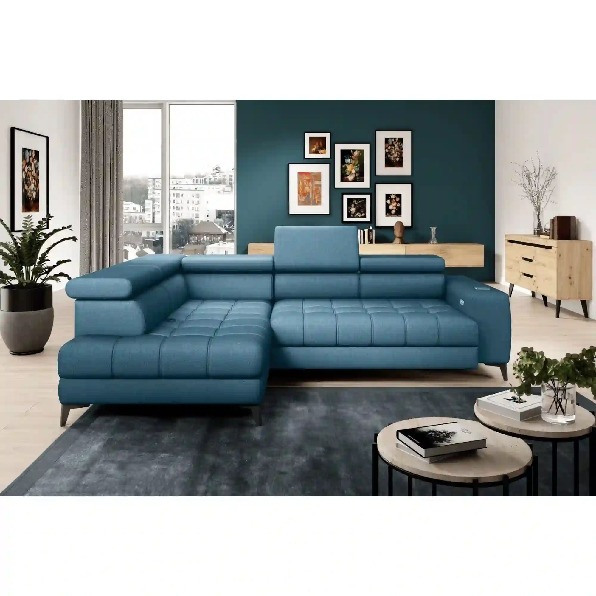 Coltar PORTO SANTORINI OCN-27381, albastru