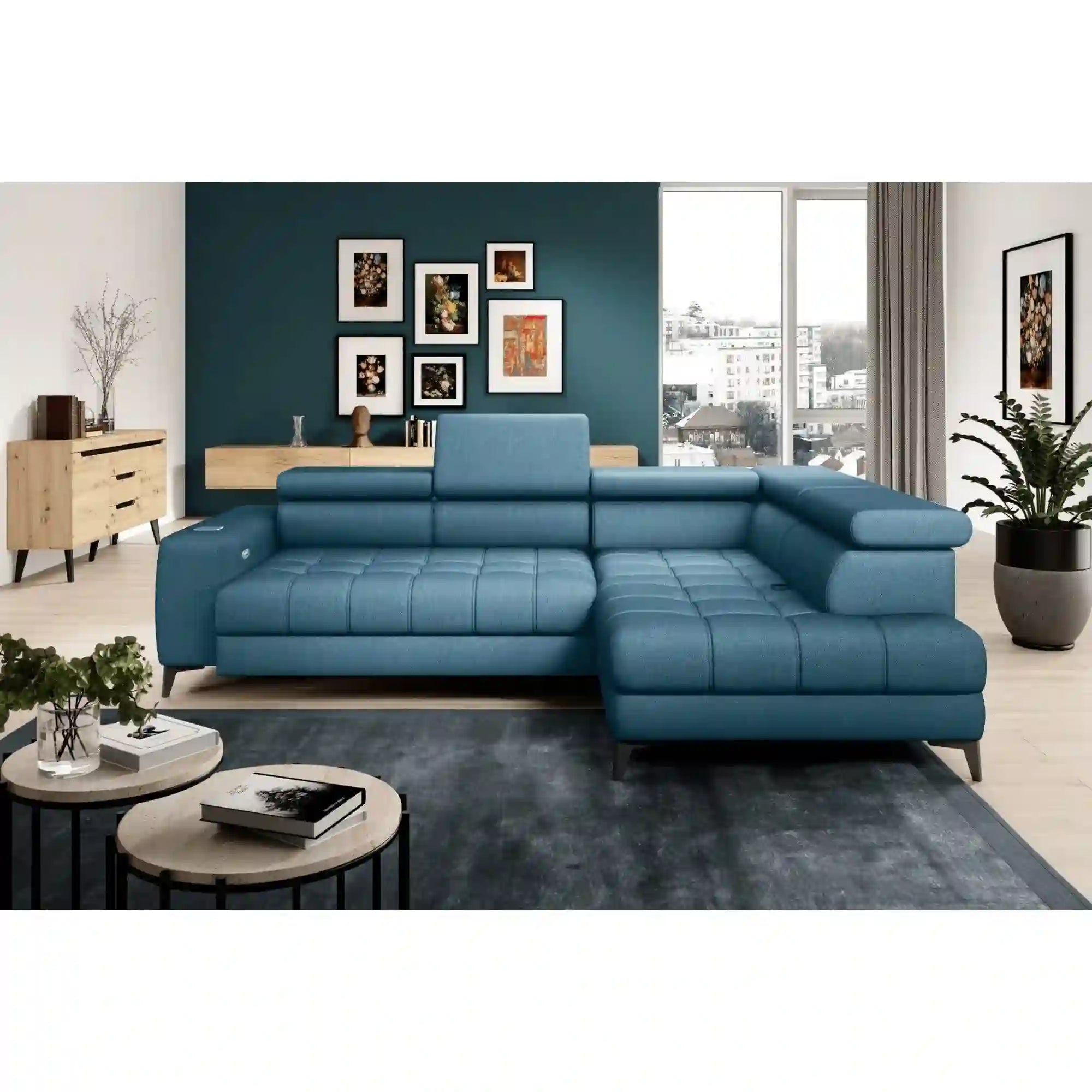 Coltar PORTO SANTORINI OCN-27386, albastru